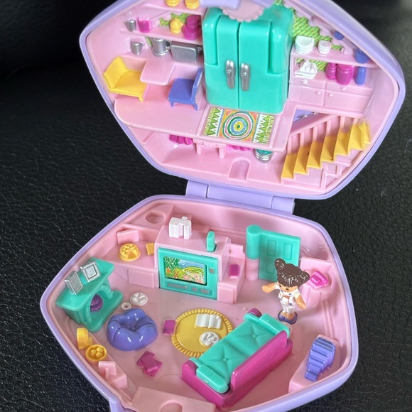 Vintage Polly Pocket Slumber Party Fun w doll - Picture 5 of 9